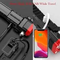 8-in-1 Multifunctional Rechargeable LED Flashlight & Power Bank – Super Bright Emergency Tool